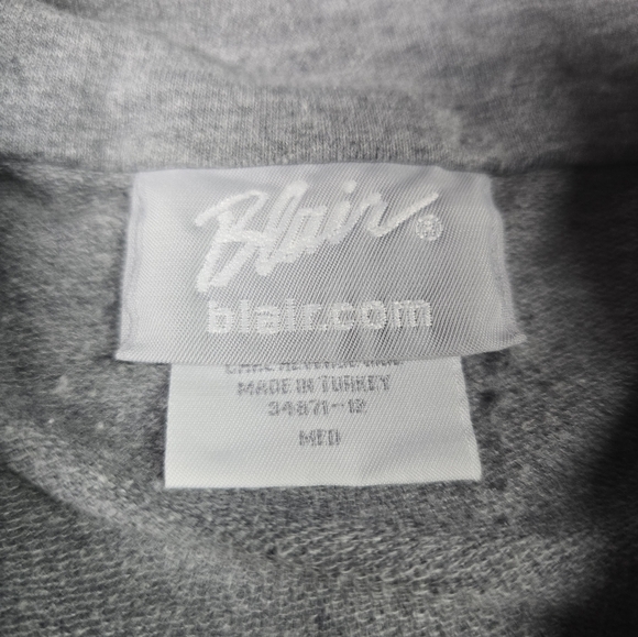 Blair Women's Light Gray Quilted Vest Size Med - Picture 5 of 6